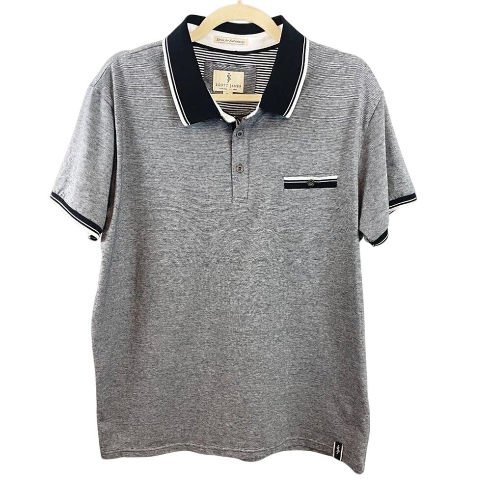 Scott James England Polo Shirt Size Large